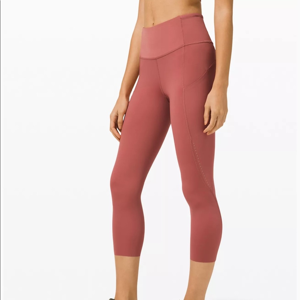Lululemon Fast & Free High Rise Crop w/Pockets